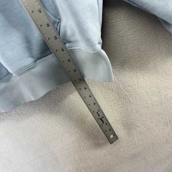 Ninth Hall Fundamentals Sweatshirt Men's XL Blue Boxy Faded Distressed Logo - Picture 6 of 16